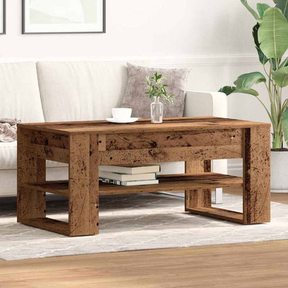 Mesa De Centro Madera De Ingeniería 102X55X45 Cm