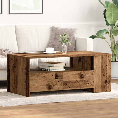 Mesa De Centro Madera De Ingeniería 102X55X42 Cm