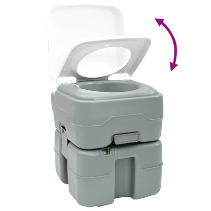 Inodoro De Camping Gris 41,5 X 36,5 X 42 Cm