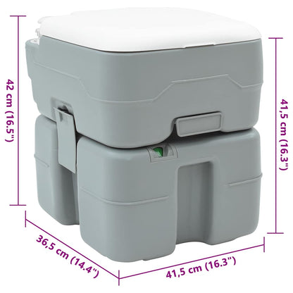 Inodoro De Camping Gris 41,5 X 36,5 X 42 Cm