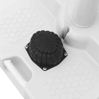 Puesto De Lavado De Manos Para Camping Con Ruedas Gris