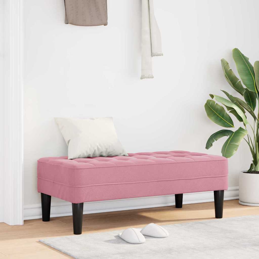 Banco Con Cojín 113 X 57 X 39 Cm Terciopelo