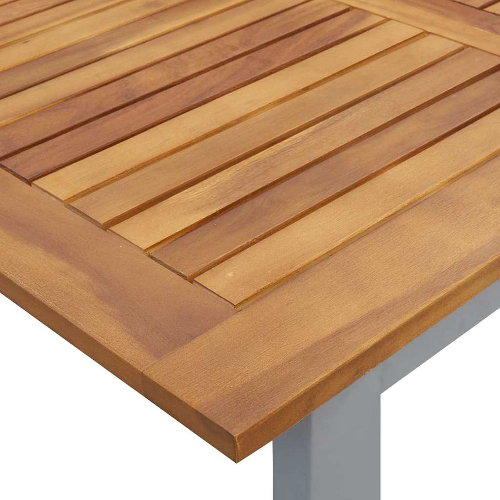 Mesa De Jardín Madera De Acacia Sólida