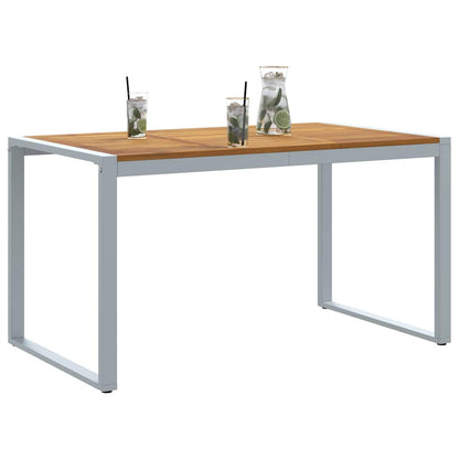 Mesa De Jardín Madera De Acacia Sólida