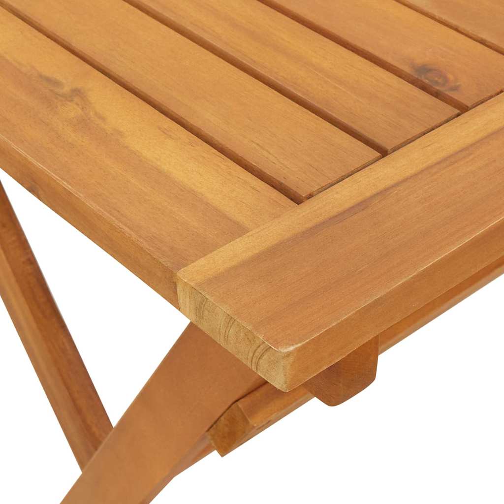 Mesa De Jardín Marrón 90 X 55 X 75 Cm Madera De Acacia Sólida