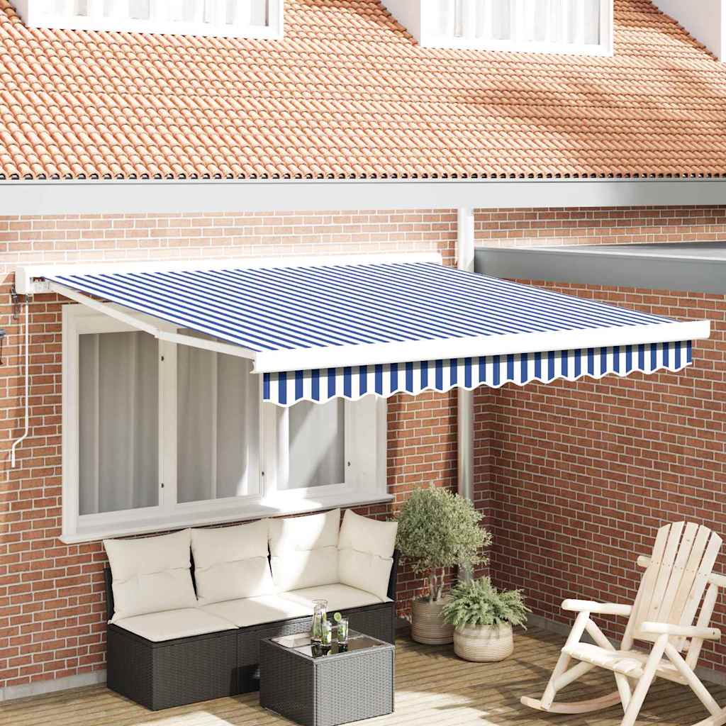 Toldo Retráctil Aluminio Y Tela Gris 3X2,5 M