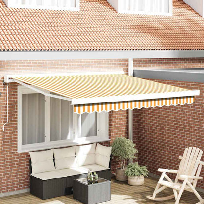 Toldo Retráctil Aluminio Y Tela Gris 3X2,5 M
