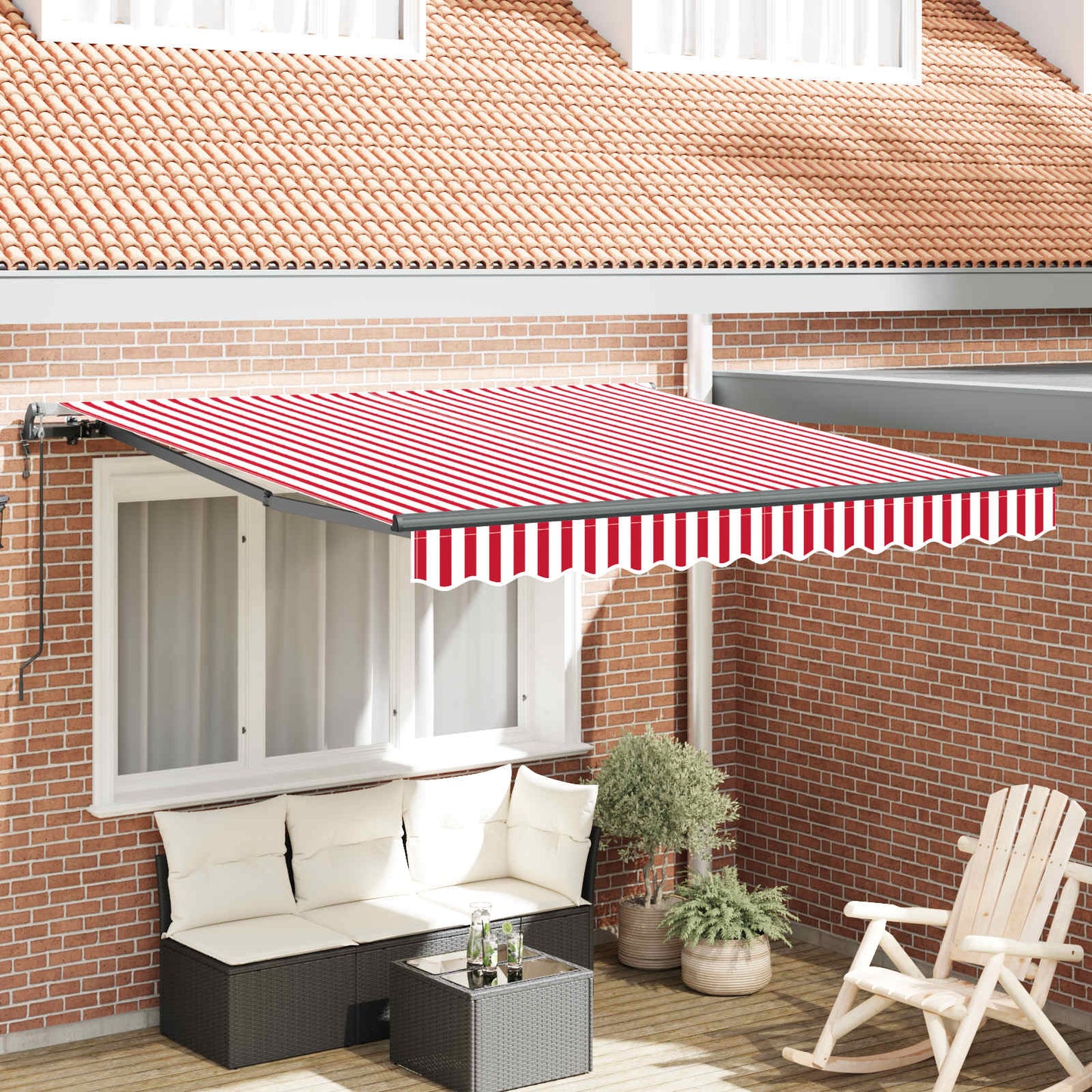 Toldo Retráctil Automático Gris