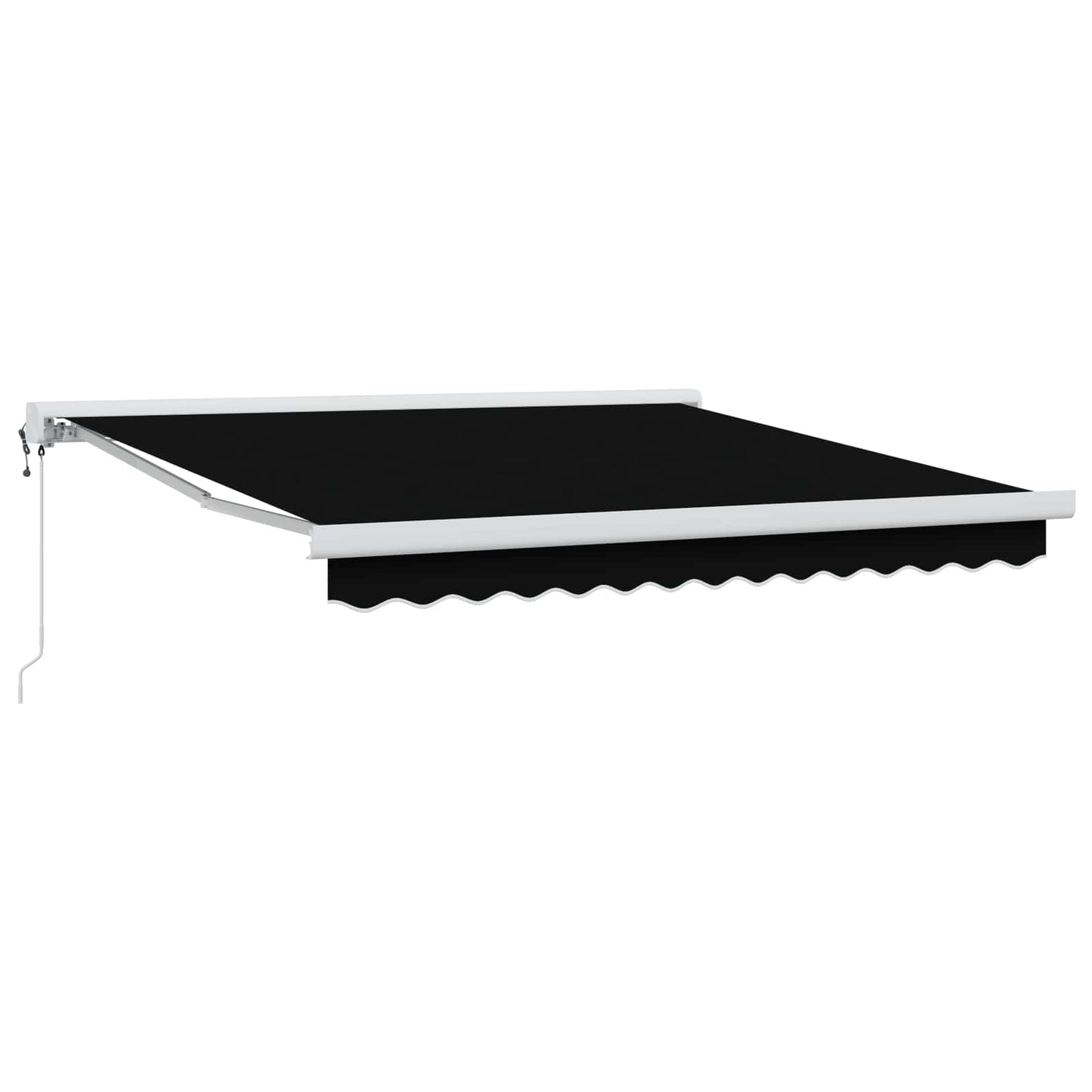 Toldo Retráctil Aluminio Y Tela Gris 3X2,5 M