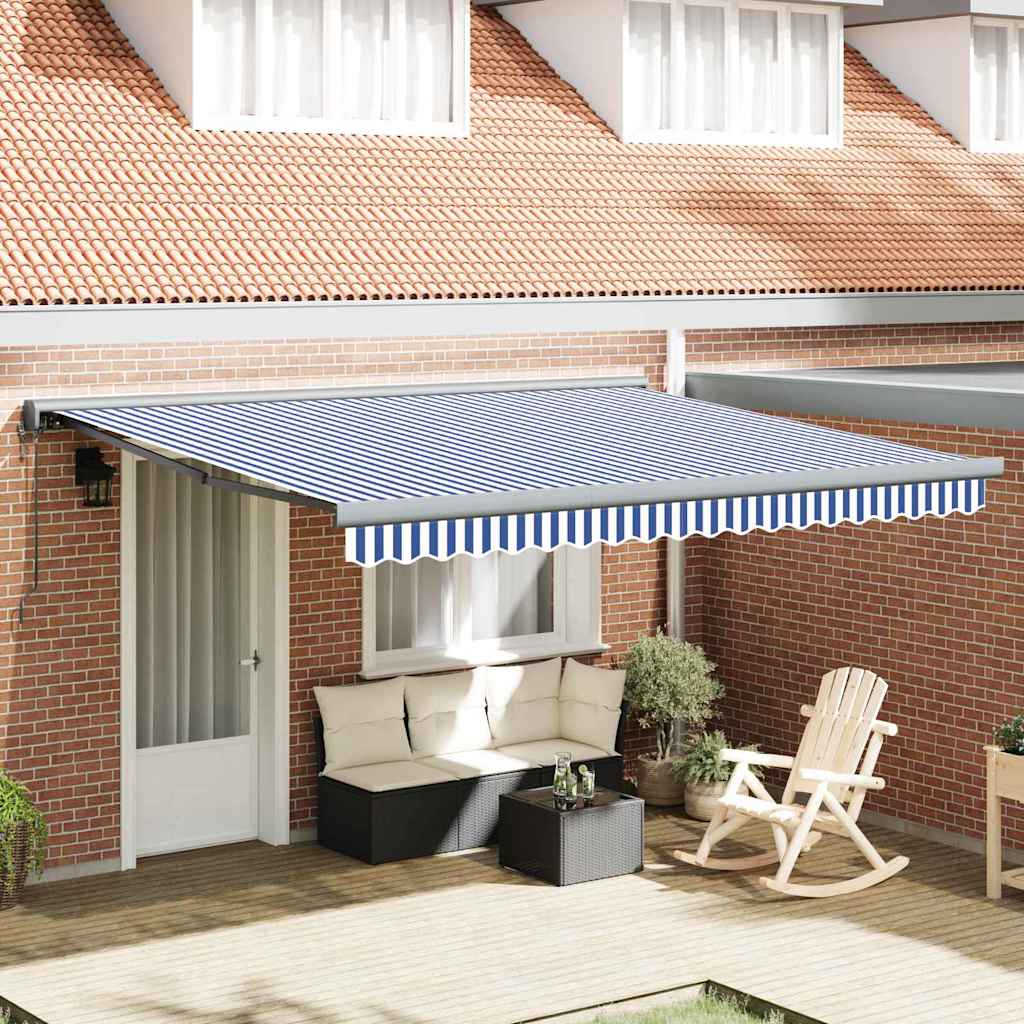 Toldo Retráctil Aluminio Y Tela Gris 3X2,5 M