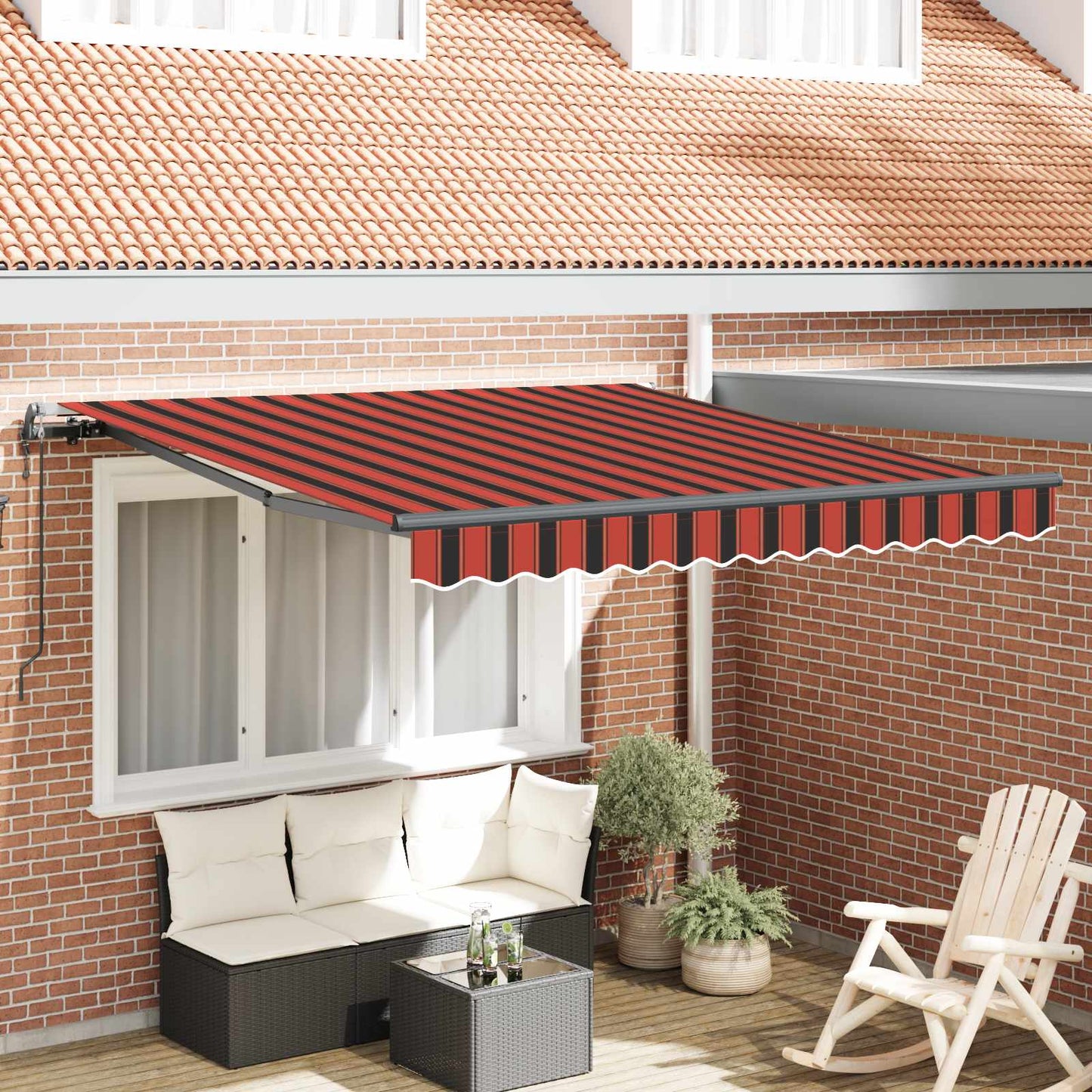 Toldo Retráctil Automático Gris