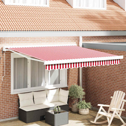 Toldo Retráctil Aluminio Y Tela Gris 3X2,5 M