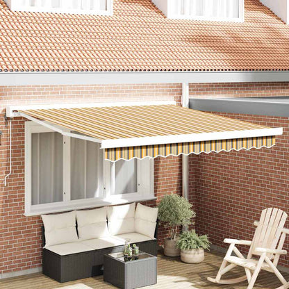 Toldo Retráctil Aluminio Y Tela Gris 3X2,5 M