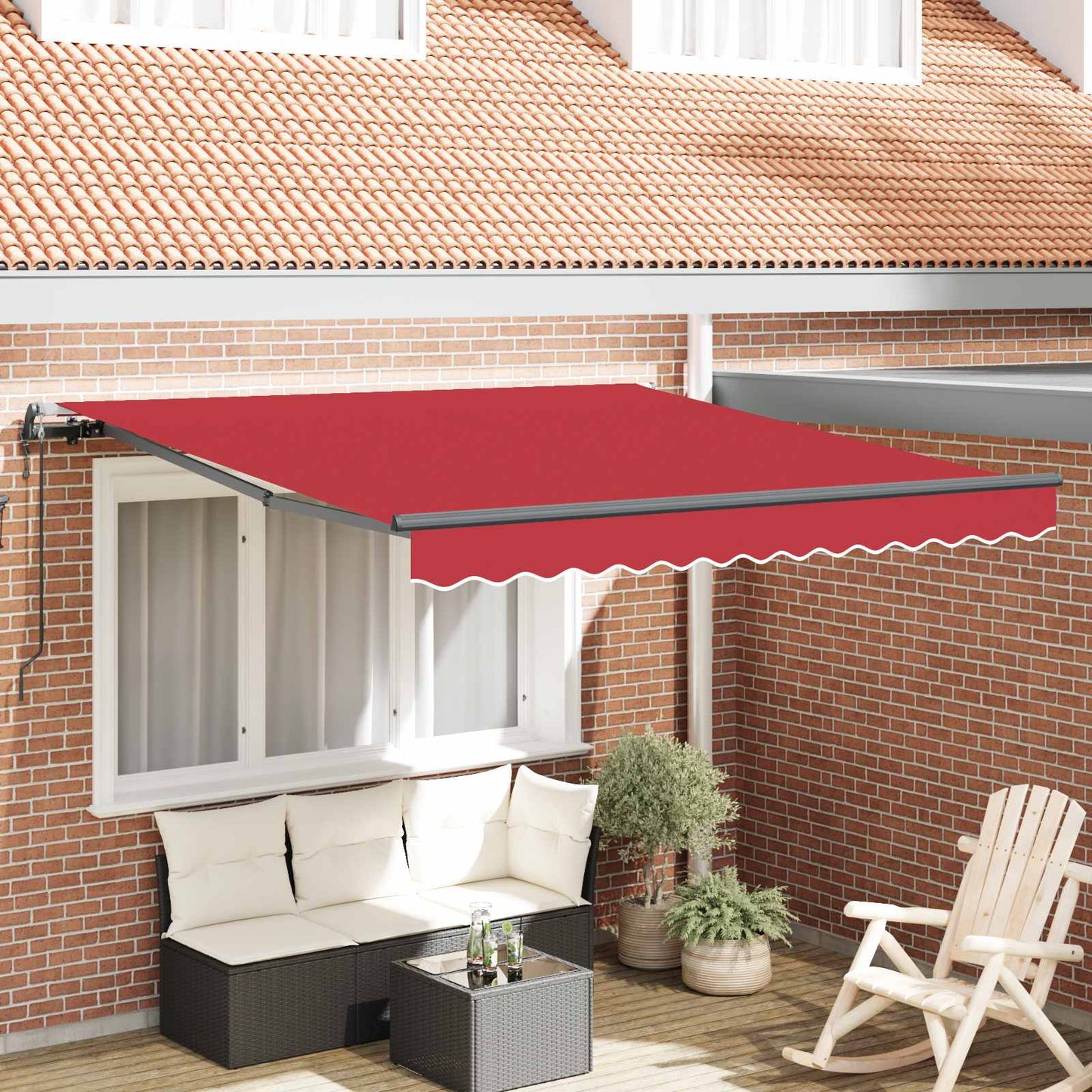 Toldo Retráctil Automático Gris