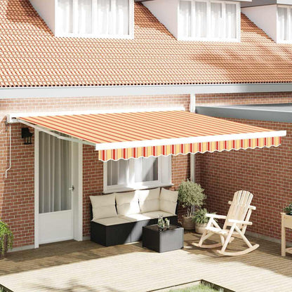Toldo Retráctil Aluminio Y Tela Gris 3X2,5 M