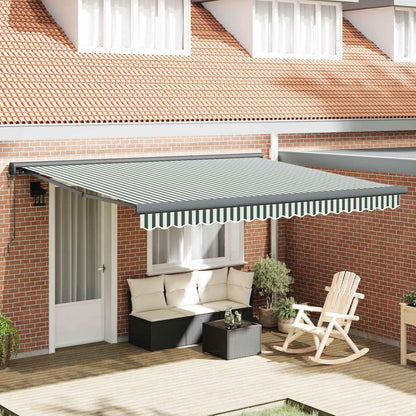 Toldo Retráctil Aluminio Y Tela Gris 3X2,5 M