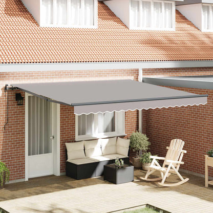 Toldo Retráctil Automático Gris