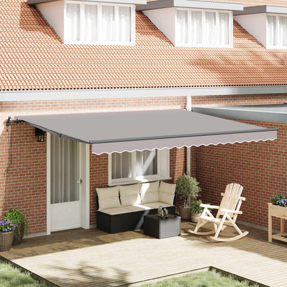 Toldo Retráctil Automático Gris