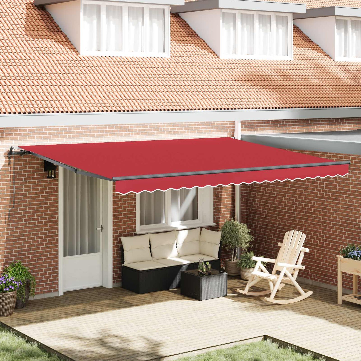 Toldo Retráctil Automático Gris