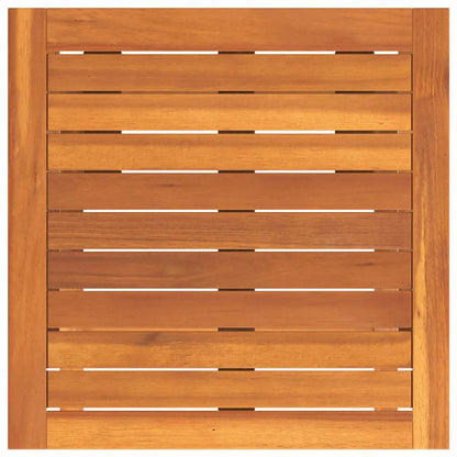 Tumbona 3 Pcs Marrón Madera De Acacia Sólida