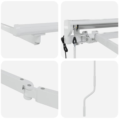 Estructura Del Toldo Ajustable 3,5 X 2 M Acero