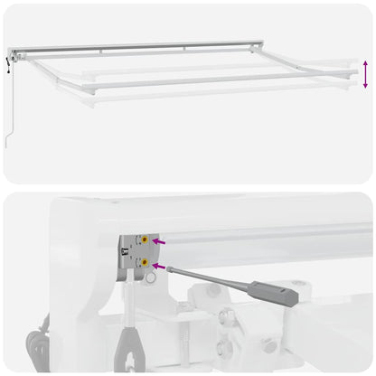 Estructura Del Toldo Ajustable 3,5 X 2 M Acero