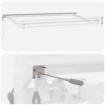 Estructura Del Toldo Ajustable 4 X 2 M Acero