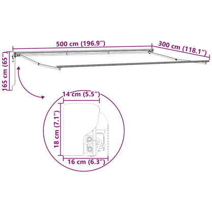 Estructura Del Toldo Ajustable Acero