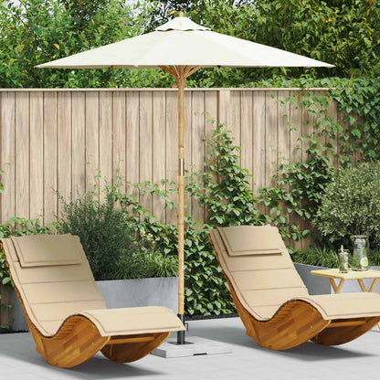 Sombrilla De Jardín Ø 270 X 260 Cm Bambú Redondo