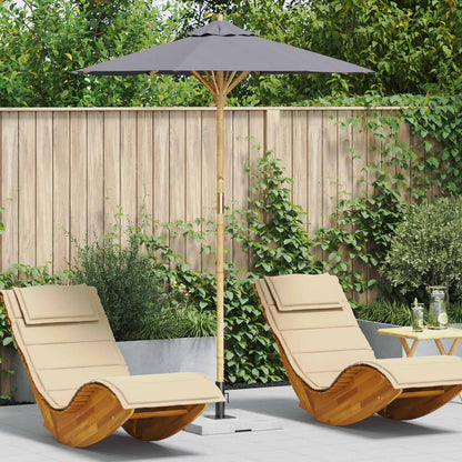 Sombrilla De Jardín Ø 270 X 260 Cm Bambú Redondo