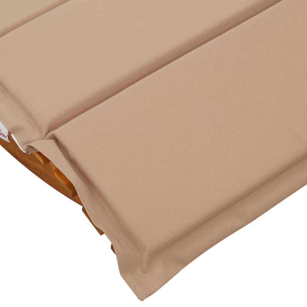 Tumbona Con Cojín 2 Pcs Marrón Madera De Acacia Sólida