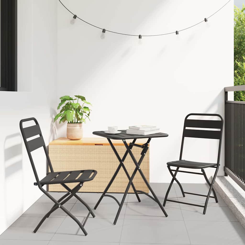 Silla De Jardín Plegable 2 Pcs 42 X 52 X 82Cm