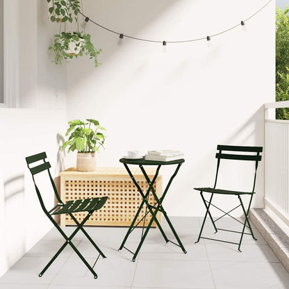 Silla De Jardín Plegable 2 Pcs 42 X 46 X 82Cm Metal