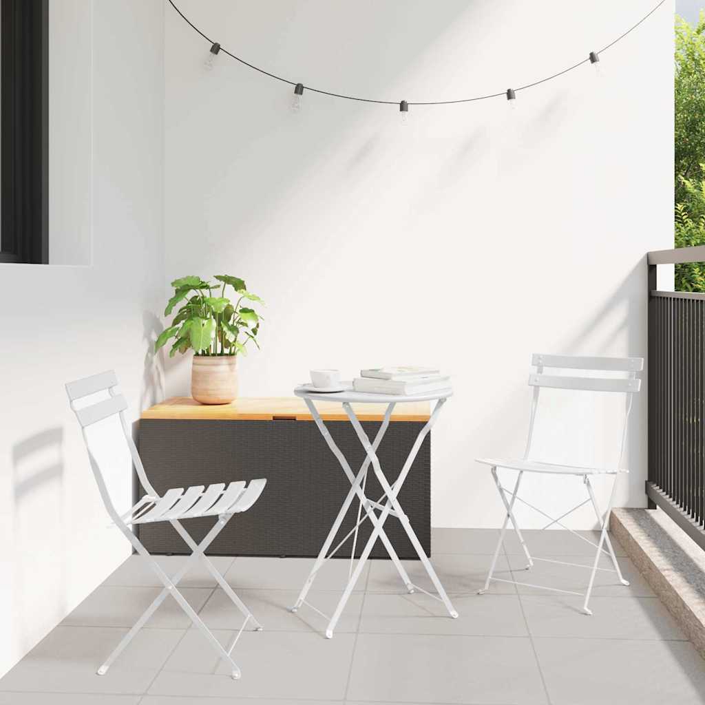 Silla De Jardín Plegable 2 Pcs 42 X 46 X 82Cm Metal
