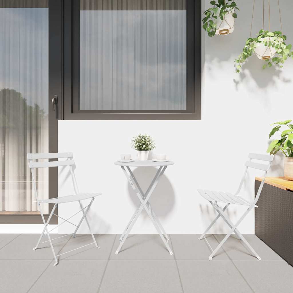 Silla De Jardín Plegable 2 Pcs 42 X 46 X 82Cm Metal
