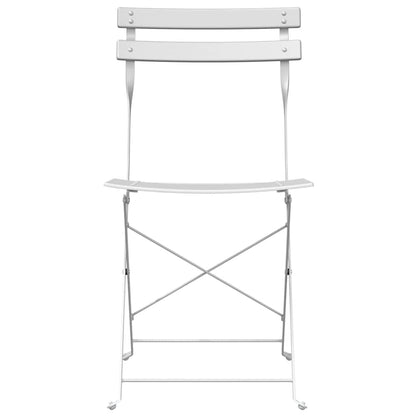Silla De Jardín Plegable 2 Pcs 42 X 46 X 82Cm Metal