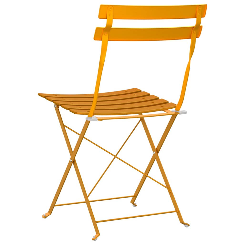 Silla De Jardín Plegable 2 Pcs 42 X 46 X 82Cm Metal