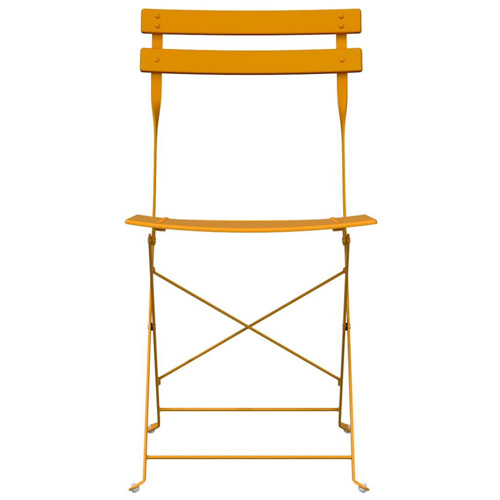 Silla De Jardín Plegable 2 Pcs 42 X 46 X 82Cm Metal