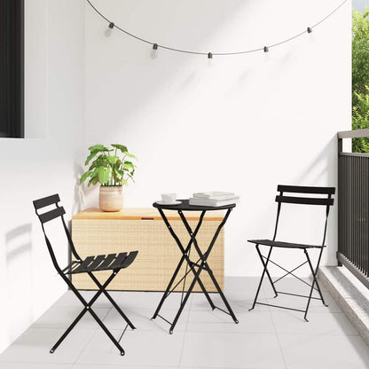 Silla De Jardín Plegable 2 Pcs 42 X 46 X 82Cm Metal