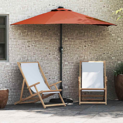 Sombrilla De Jardín 294 X 150 X 223 Cm Poliéster Y Acero