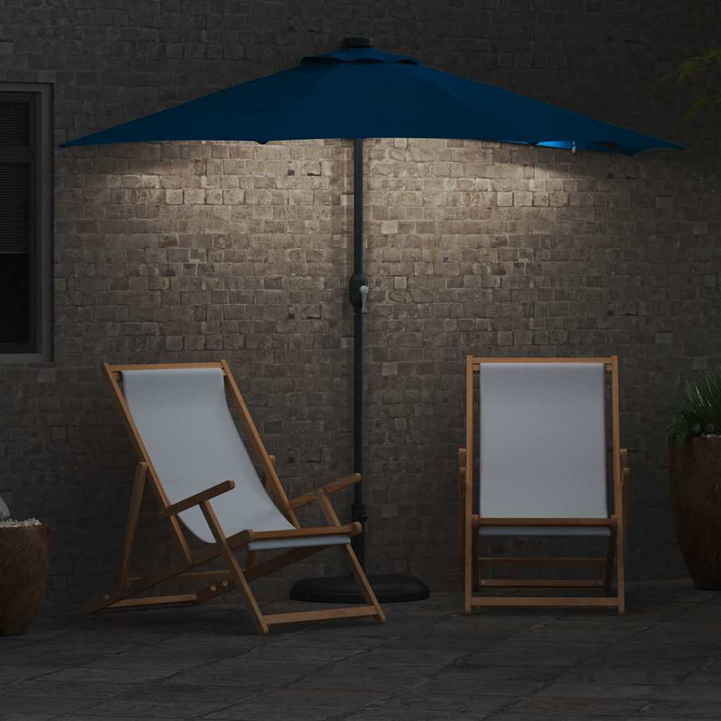 Sombrilla De Jardín 294 X 150 X 223 Cm Poliéster Y Acero