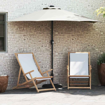 Sombrilla De Jardín 294 X 150 X 224 Cm Poliéster Y Acero