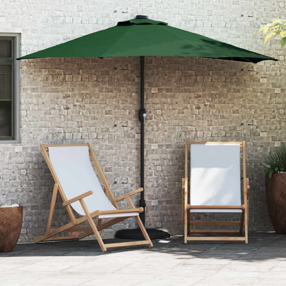 Sombrilla De Jardín 294 X 150 X 224 Cm Poliéster Y Acero