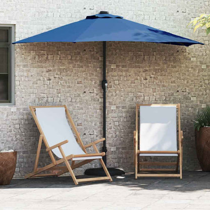 Sombrilla De Jardín 294 X 150 X 224 Cm Poliéster Y Acero
