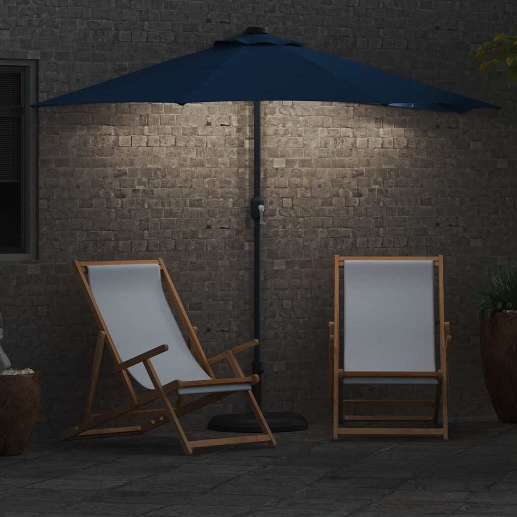 Sombrilla De Jardín 294 X 150 X 224 Cm Poliéster Y Acero