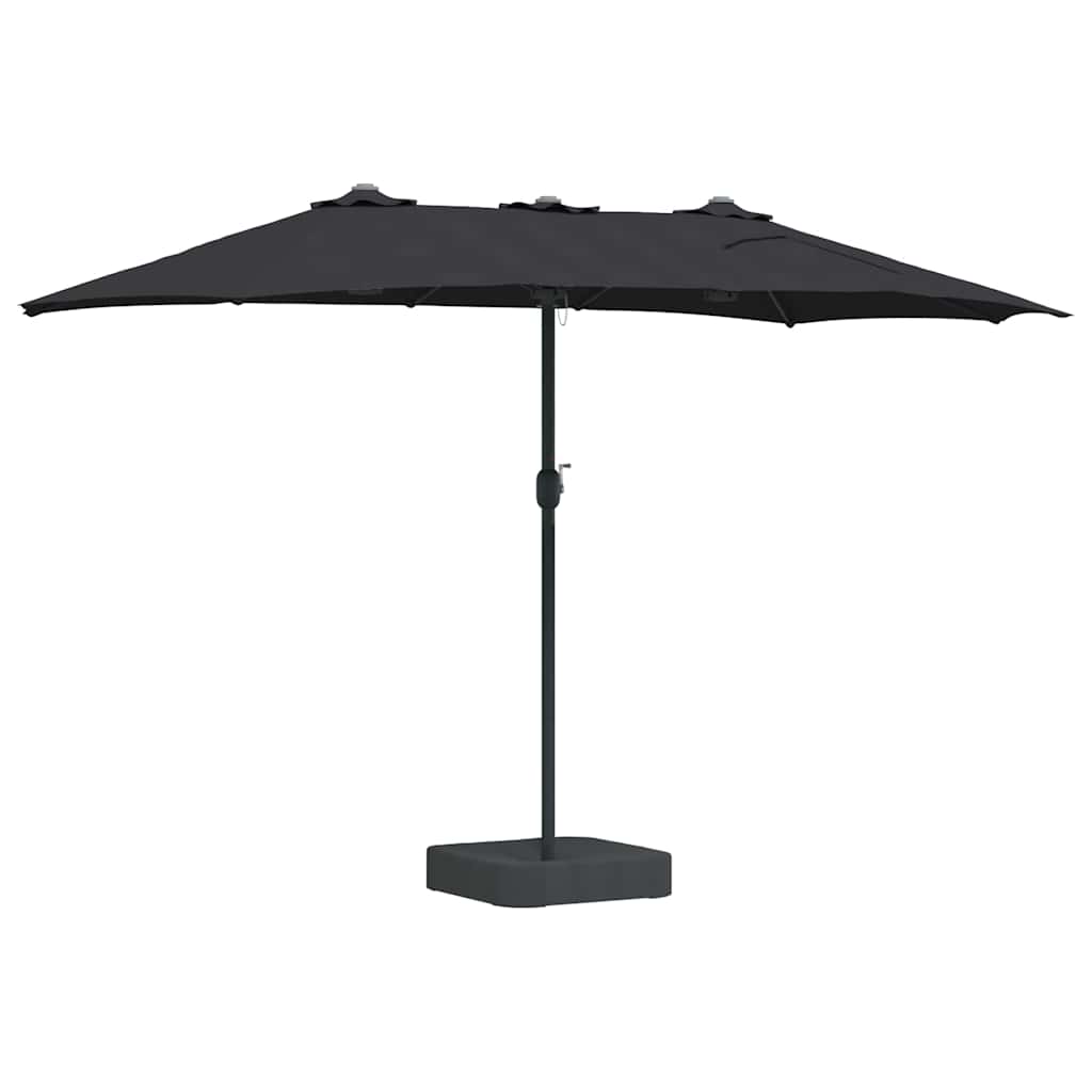 Sombrilla De Jardín 385 X 209 X 244 Cm Poliéster Y Acero