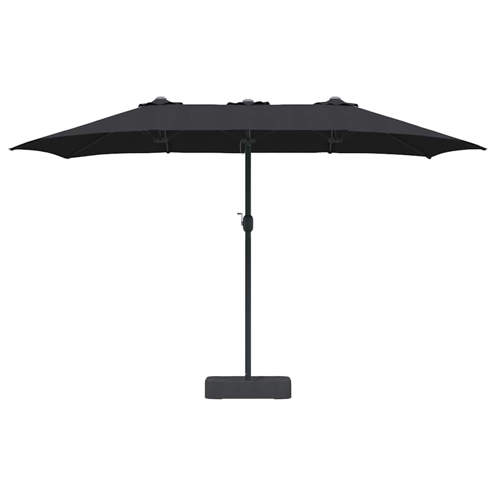 Sombrilla De Jardín 385 X 209 X 244 Cm Poliéster Y Acero