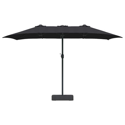 Sombrilla De Jardín 385 X 209 X 244 Cm Poliéster Y Acero