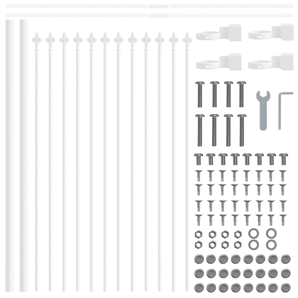Valla De Jardín 4 Pcs 6,8 X 0,6 M