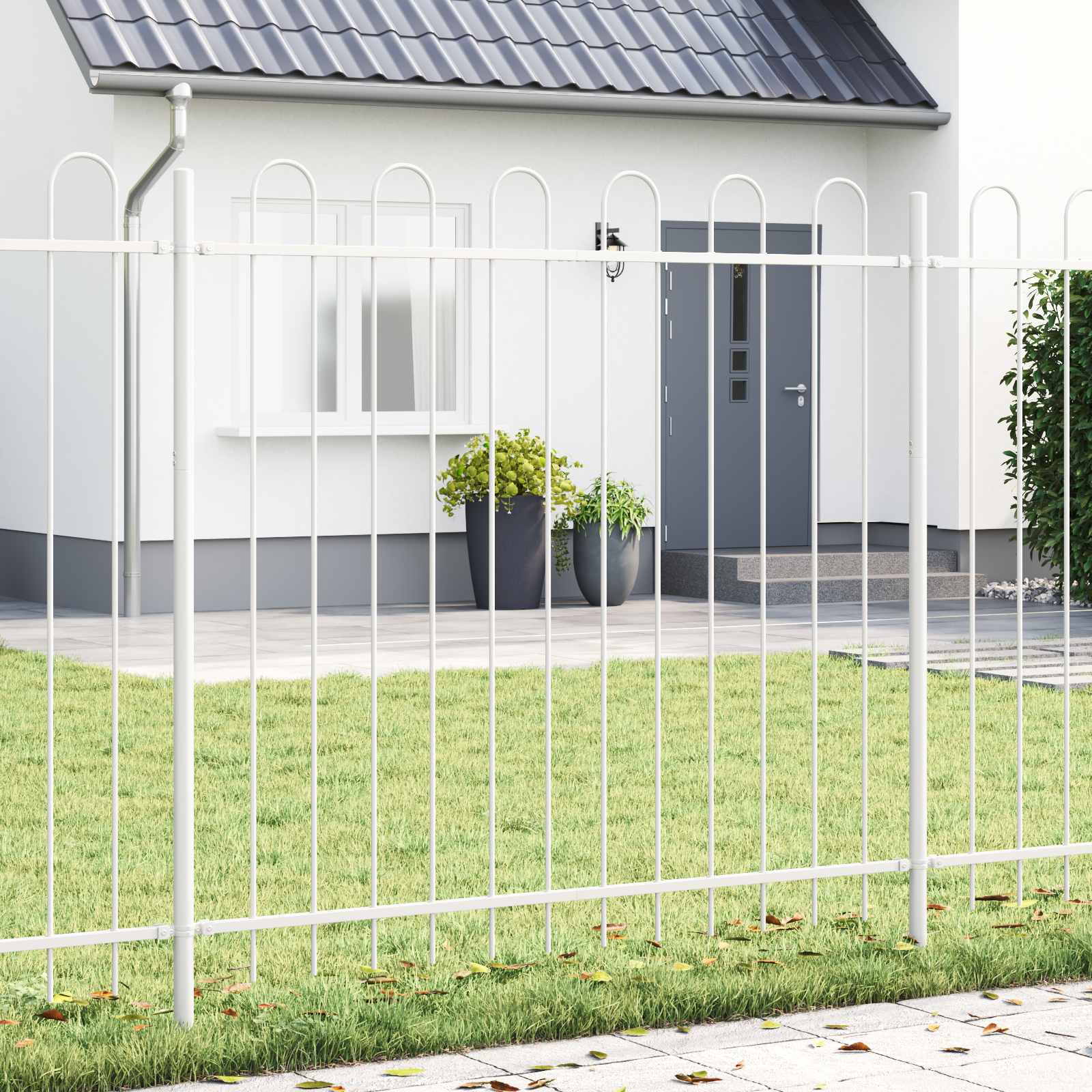 Valla De Jardín 4 Pcs 6,8 X 0,8 M